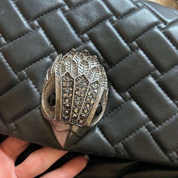 Kurt Geiger XXL Black Quilted Kensington Shoulder Bag - Picture 2 of 10